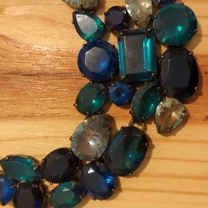 BCBG Jewel-Toned Gemstone Statement Necklace